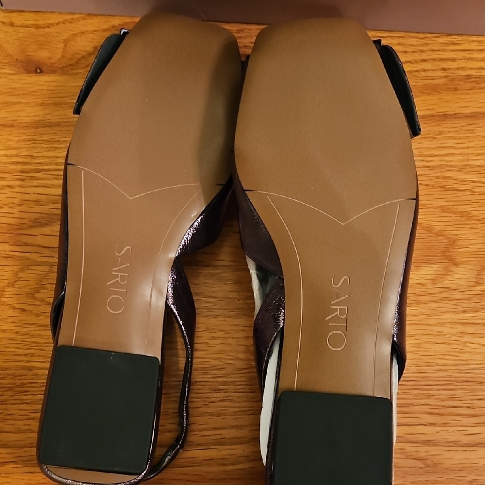 SARTO By Franco Sarto Brown Slingback Flats - Picture 3 of 4